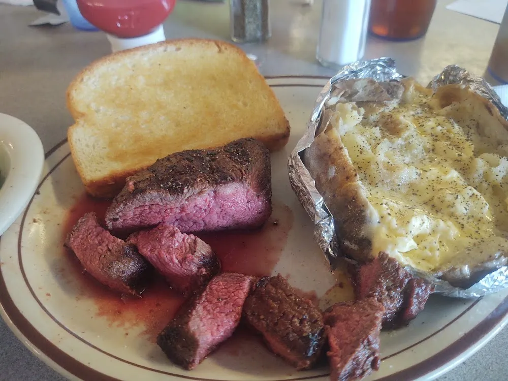 10 Oz Sirloin with Baked Potato